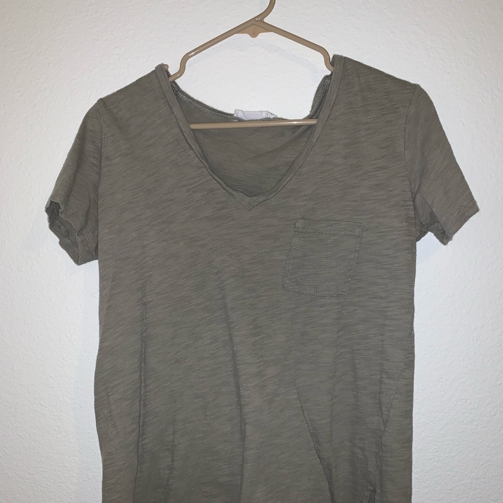 Olive green top